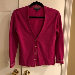 BR Merino Wool V-Neck Cardigan